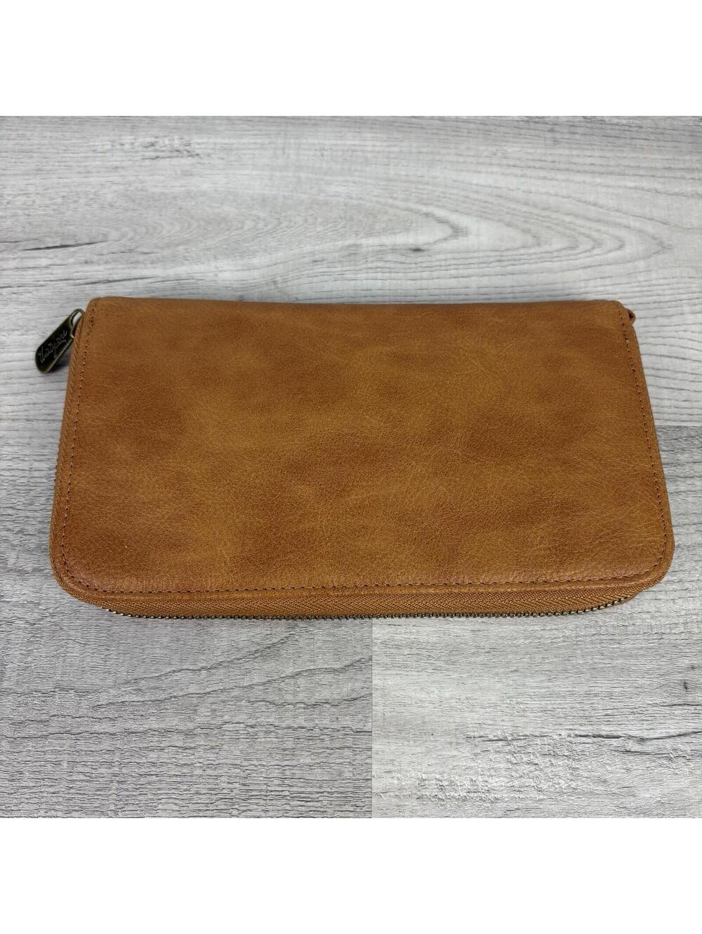 Thirty-One All About the Benjamins Wallet - Caramel Faux Leather